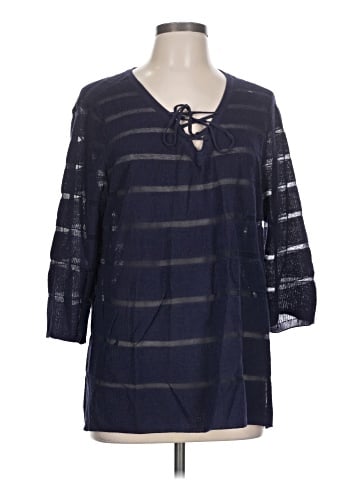 Weekends by Chico's 3/4 Sleeve Blouse (view 1)