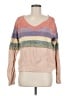 Hem & Thread Color Block Pink Pullover Sweater Size M - photo 1