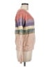 Hem & Thread Color Block Pink Pullover Sweater Size M - photo 4