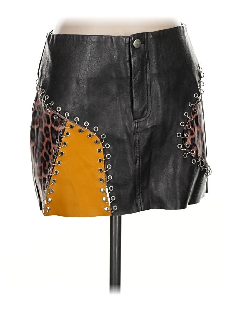 I.am.gia Faux Leather Skirt In Black