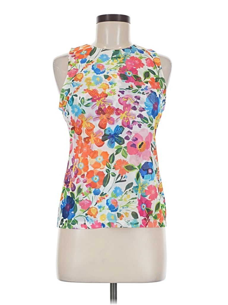 Jade Sleeveless Blouse In Orange