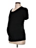 Smallshow Black Short Sleeve Top Size Lg Maternity - photo 1