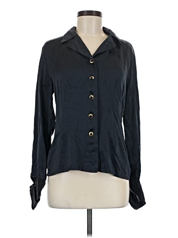 Alberto Makali Long Sleeve Silk Top (view 1)