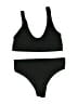 Unbranded Solid Black Two Piece Swimsuit Size S - photo 1
