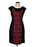 Connected Apparel Graphic Black Cocktail Dress Size 12 - photo 1
