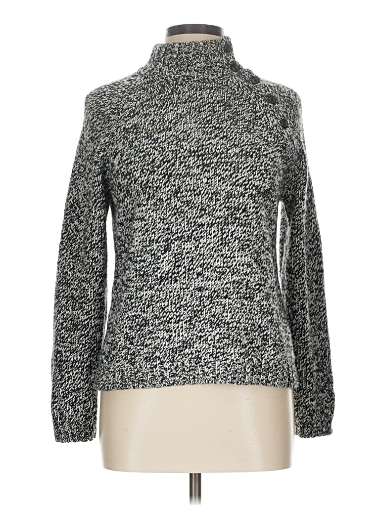 Pre-owned Chaps Turtleneck Sweater In Gray