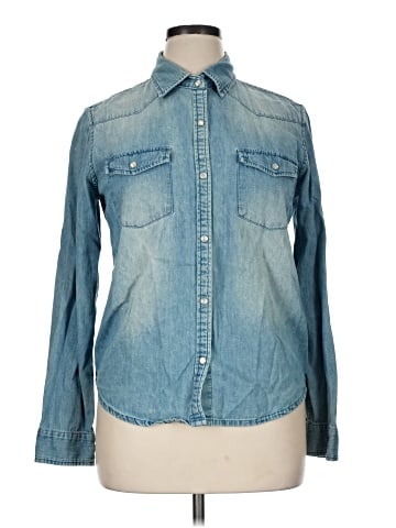 Garnet Hill Long Sleeve Button-Down Shirt (view 1)