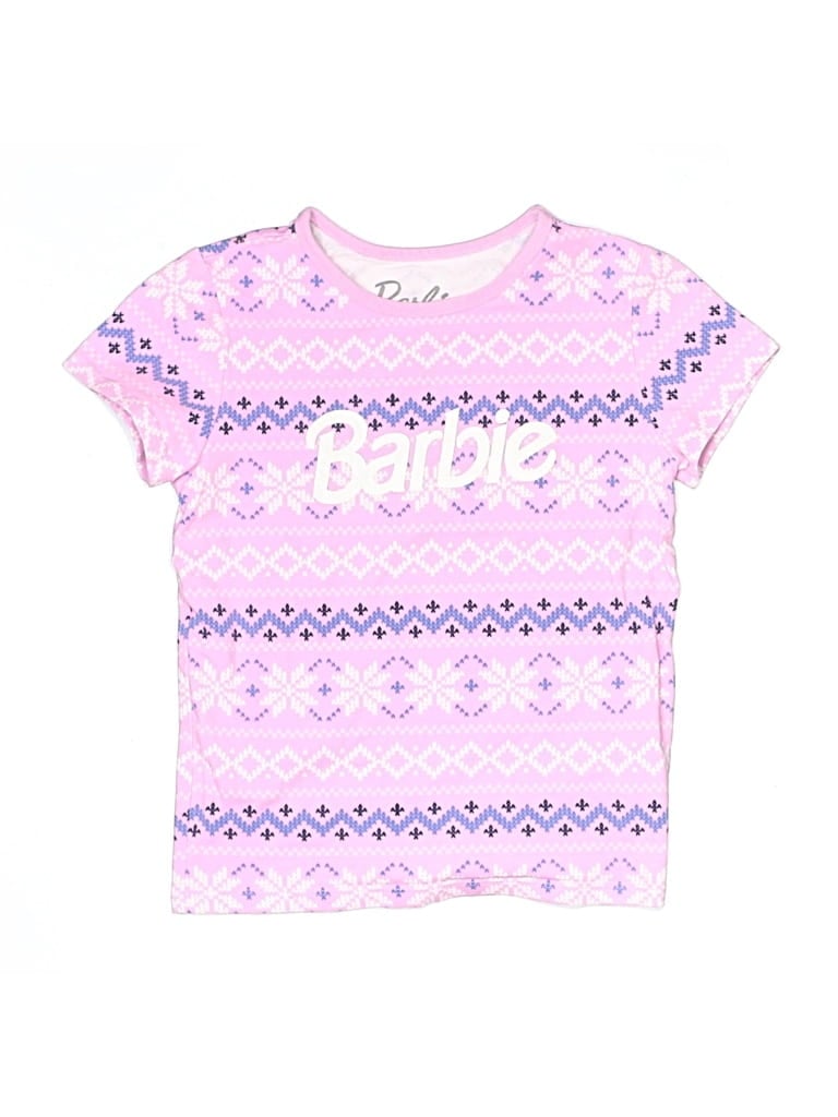 Pre-owned Barbie Kids' Short Sleeve T-shirt In Pink