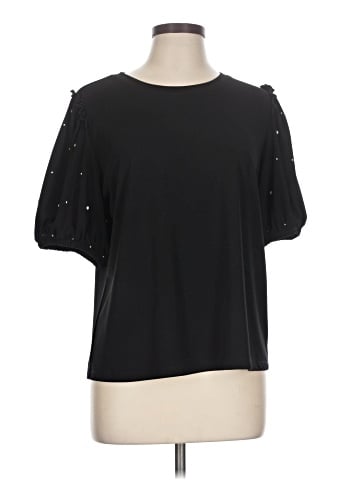 Karl Lagerfeld Paris Short Sleeve Top (view 1)