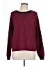 Michael Stars Color Block Burgundy Pullover Sweater Size Lg (2) - photo 1