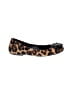 Jessica Simpson Animal Print Brown Flats Size 7 1/2 - photo 1