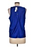 J.Crew 100% Polyester Blue Sleeveless Top Size M - photo 2