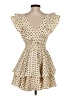 Line & Dot 100% Polyester Polka Dots Ivory Cocktail Dress Size XS - photo 2