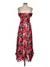 Hutch 100% Polyester Floral Red Cocktail Dress Size 4 - photo 2