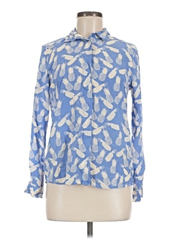Paris Atelier & Other Stories Long Sleeve Silk Top (view 1)