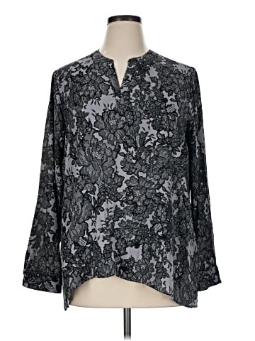 Simply Vera Vera Wang 3/4 Sleeve Blouse (view 1)