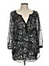 Daniel Rainn 100% Polyester Black 3/4 Sleeve Blouse Size L - photo 1
