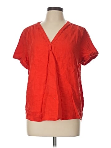 St. John's Bay Short Sleeve Blouse (view 1)
