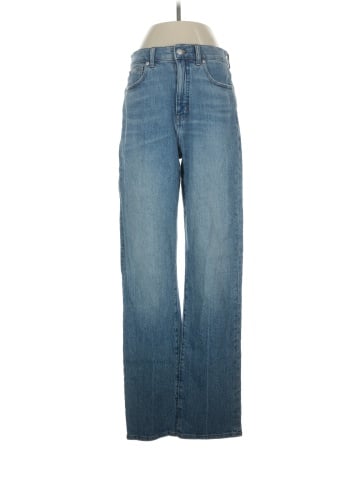 Madewell The Tall '90s Straight Jean in Rondell Wash: Crease Edition (view 1)