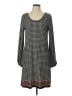 Max Studio Houndstooth Gray Casual Dress Size L - photo 1