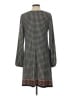 Max Studio Houndstooth Gray Casual Dress Size L - photo 2