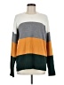 French Connection Color Block Gray Pullover Sweater Size M - photo 1