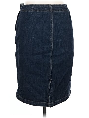 Garnet Hill Denim Skirt (view 2)