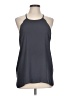 Ann Taylor LOFT 100% Polyester Gray Sleeveless Blouse Size L - photo 1