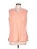 Talbots Outlet Orange Sleeveless Blouse Size L - photo 1