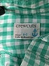 Crewcuts Checkered-gingham Green Long Sleeve Button-Down Shirt Size 6 - 7 - photo 3