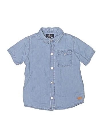 7 For All Mankind Short Sleeve Button-Down Shirt (view 1)