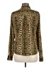 Guess 100% Polyester Animal Print Gold Long Sleeve Blouse Size M - photo 2