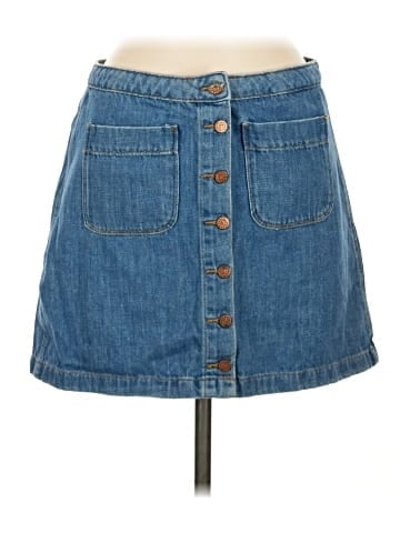 Zara TRF Denim Skirt (view 1)