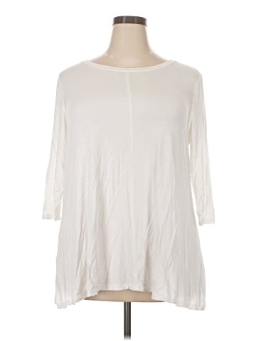 Lane Bryant 3/4 Sleeve T-Shirt (view 1)