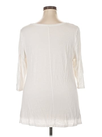 Lane Bryant 3/4 Sleeve T-Shirt (view 2)