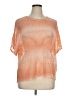 Chico's Orange Short Sleeve Blouse Size XL (3) - photo 1
