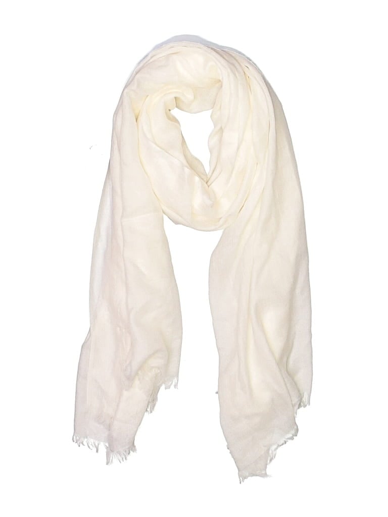 Pre-owned Sofia Cashmere Cashmere Scarf In Ivory