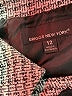 Briggs New York 100% Polyester Houndstooth Gray Coat Size 12 - photo 3