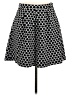 Boden Polka Dots Black Casual Skirt Size 6R - photo 1