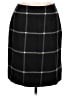 Kate Hill 100% Wool Plaid Black Wool Skirt Size 10 - photo 1