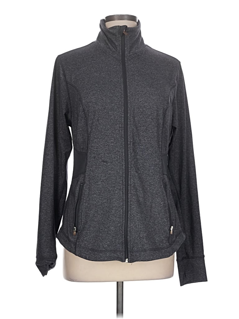 Pre-owned Active By Old Navy Track Jacket In Gray