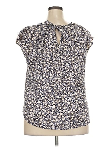 LC Lauren Conrad Short Sleeve Blouse (view 2)