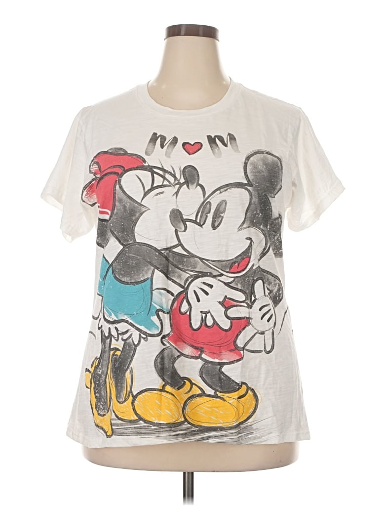 Pre-owned Disney Store Short Sleeve T-shirt In Ivory