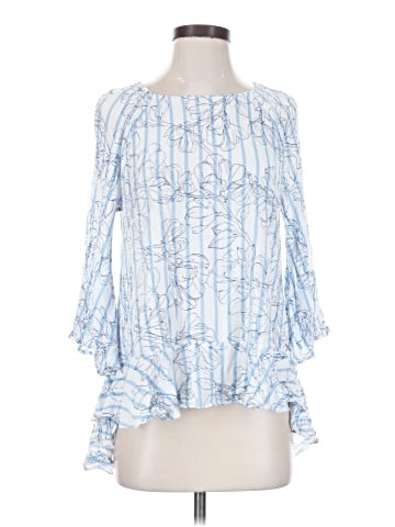 a.n.a. A New Approach 3/4 Sleeve Blouse (view 1)