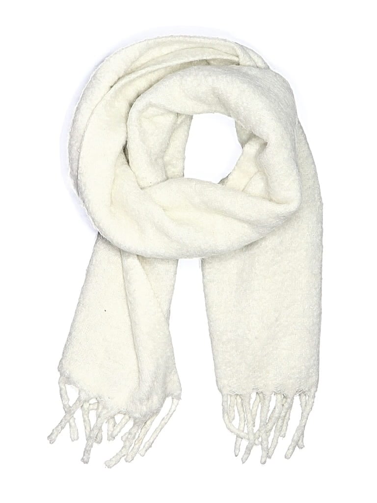 Pre-owned Ann Taylor Loft Scarf In Ivory