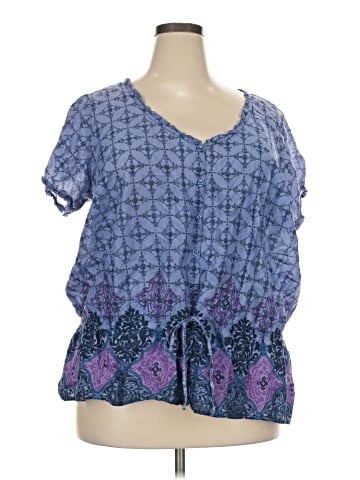 SONOMA life + style Short Sleeve Blouse (view 1)