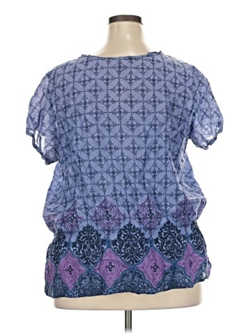 SONOMA life + style Short Sleeve Blouse (view 2)