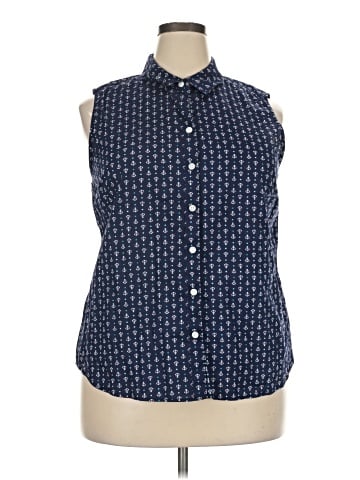 Croft & Barrow Sleeveless Button-Down Shirt (view 1)