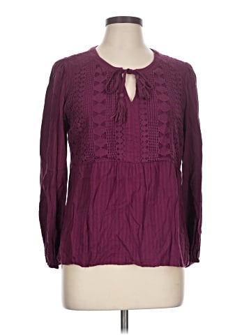Skies Are Blue Long Sleeve Blouse (view 1)