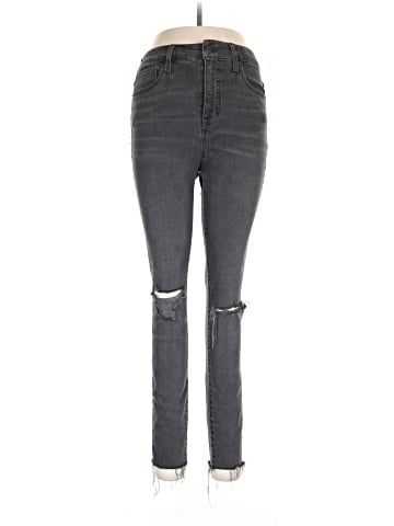 Madewell Curvy High-Rise Skinny Jeans in Black Sea (view 1)